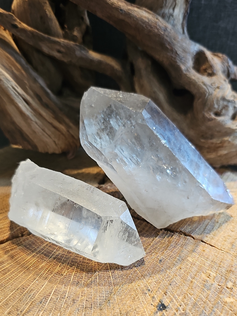 Clear Quartz Crystal Points - Natural Transparent Specimens